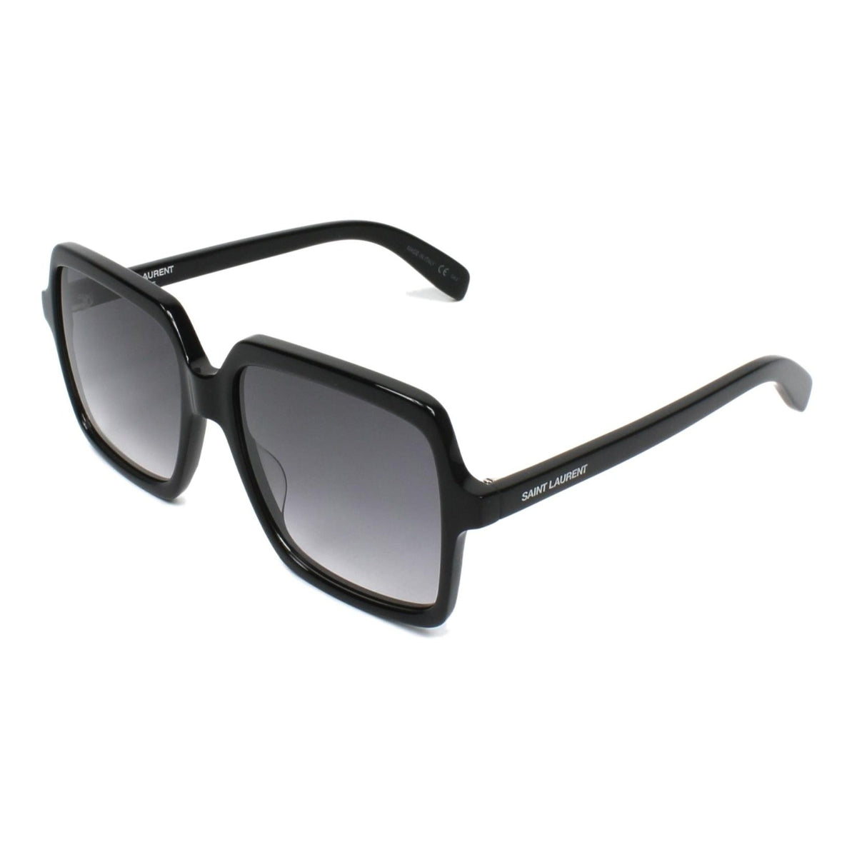 Saint Laurent Women's Sunglasses Spring Summer 2017 Black Grey Nylon Nylon Shiny SL 174 001