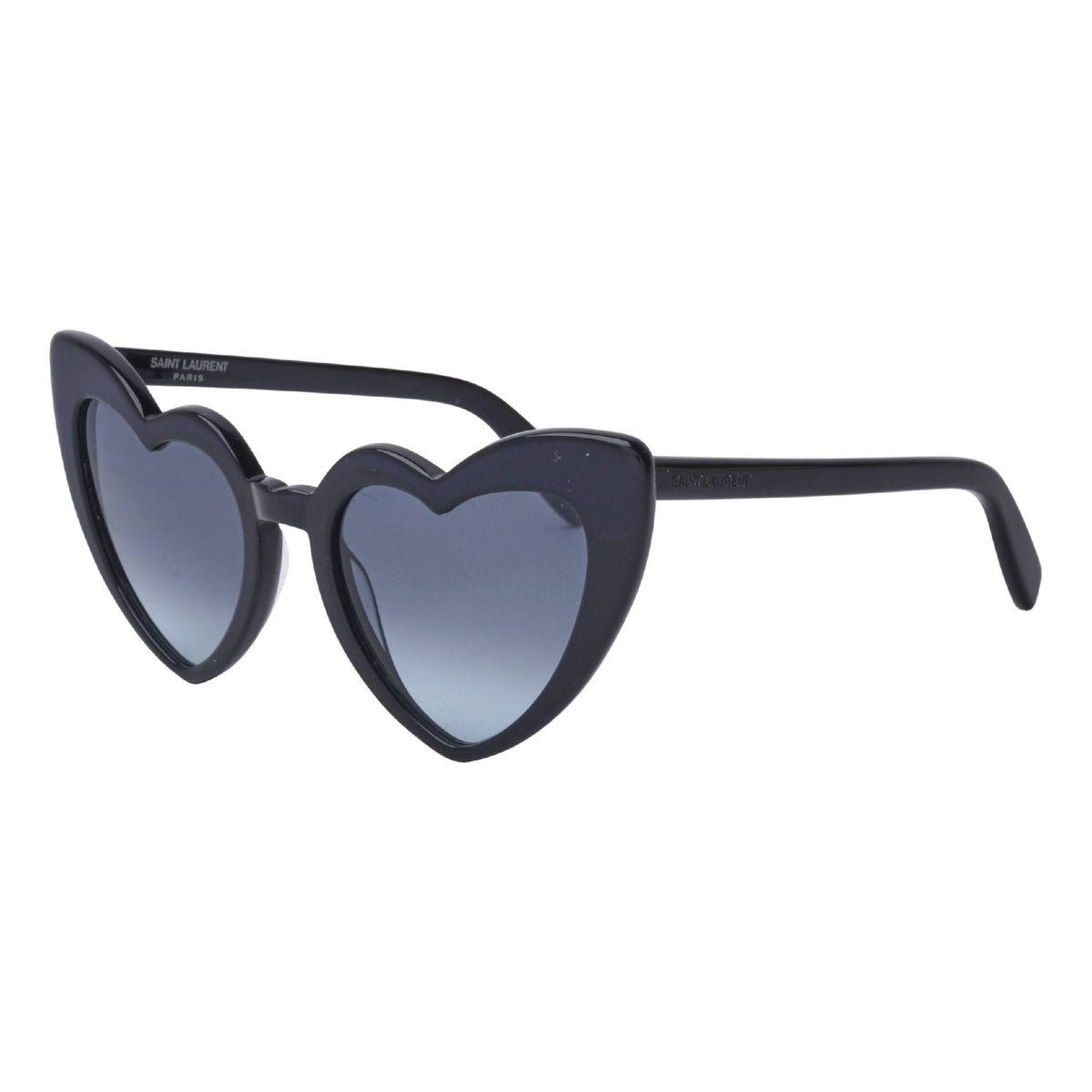 Saint Laurent Women's Sunglasses Spring Summer 2019 Black Grey Nylon Nylon Shiny SL 181 LOULOU 008