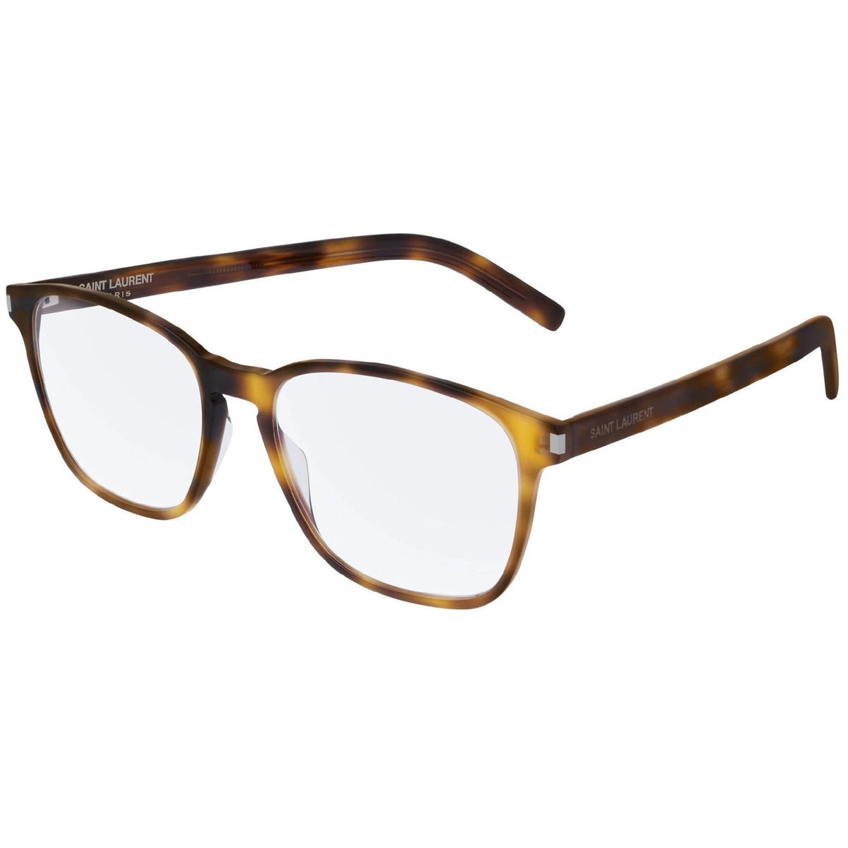Saint Laurent Unisex Sunglasses Fall Winter 2019 Havana Transparent Demo Lens Demo Lens Shiny SL 186 B SLIM 002