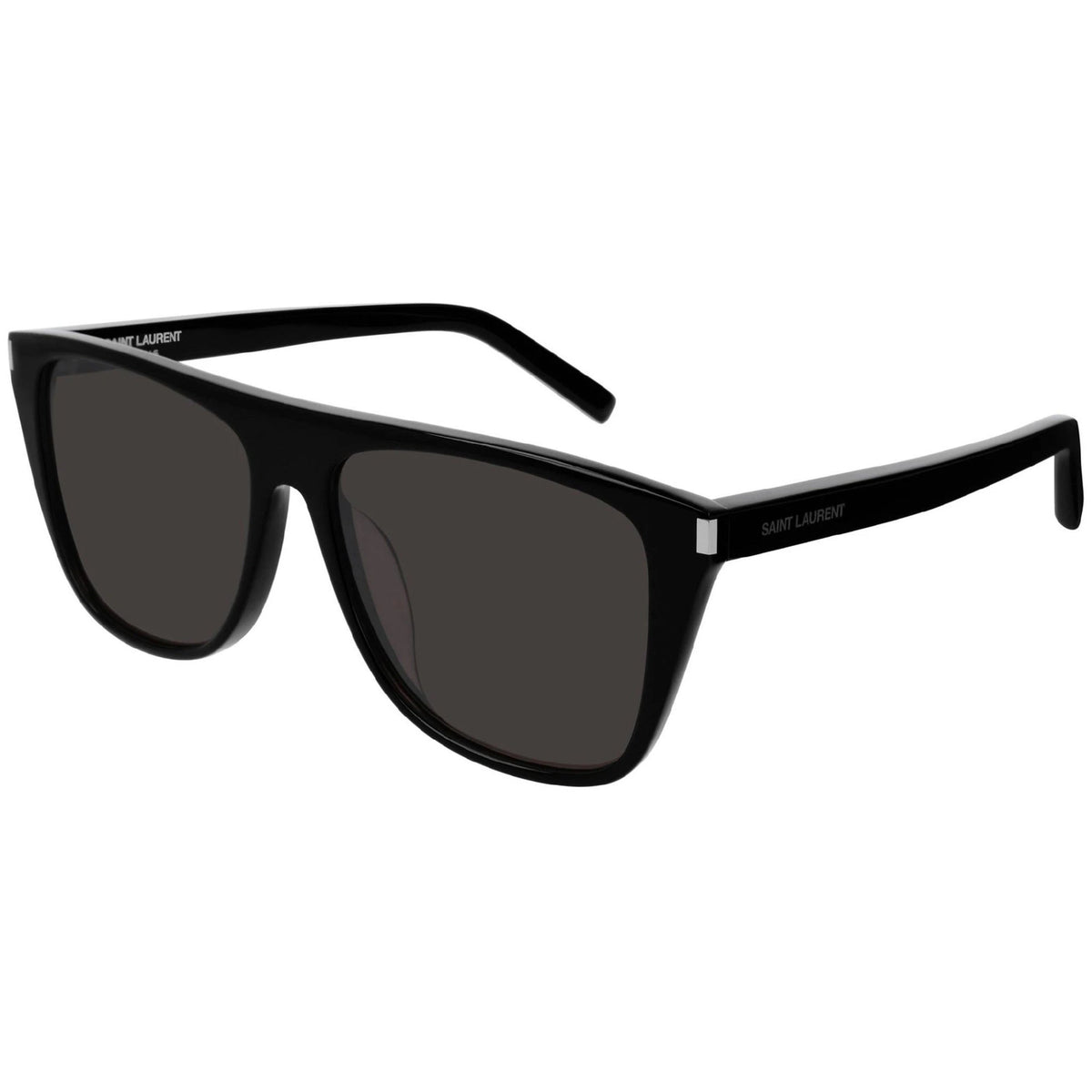 Saint Laurent Unisex Sunglasses Fall Winter 2018 Black Black Nylon Nylon Shiny SL 1F 001