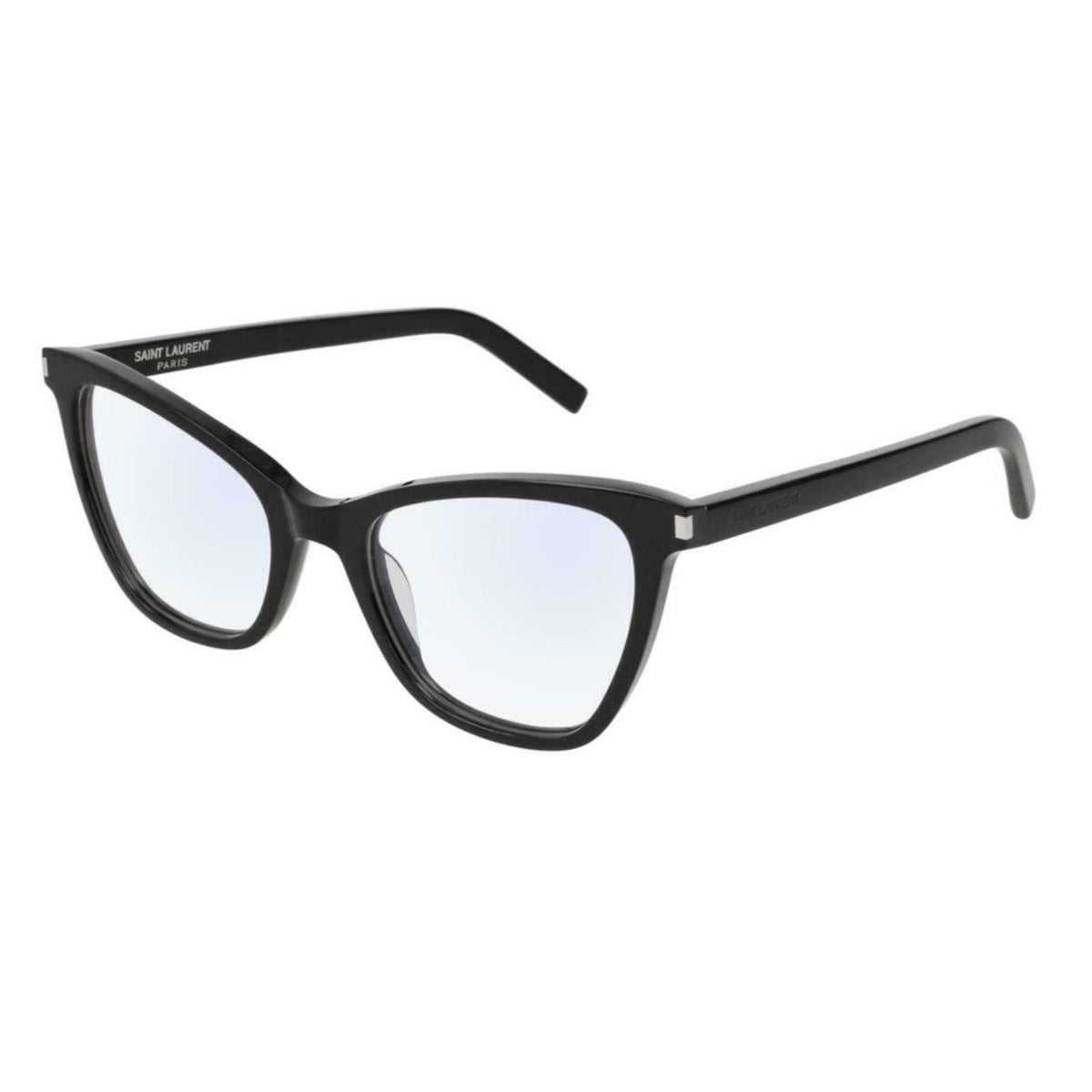 Saint Laurent Women's Sunglasses Spring Summer 2018 Black Transparent Demo Lens Demo Lens Shiny SL 219 001