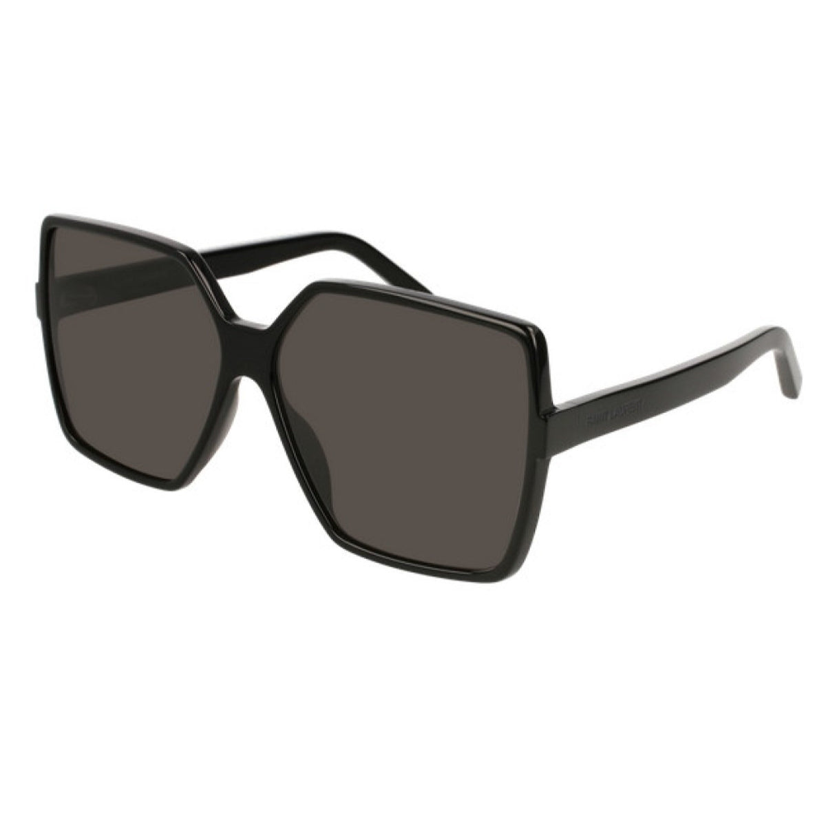 Saint Laurent Women's Sunglasses Spring Summer 2018 Black Grey CR 39 CR 39 Shiny SL 232 BETTY 001