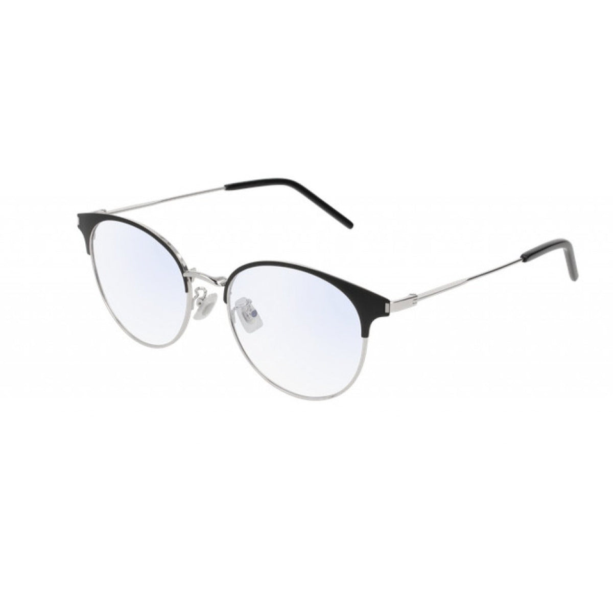 Saint Laurent Men's Sunglasses Spring Summer 2018 Black Transparent Demo Lens Demo Lens Silver SL 236F 002