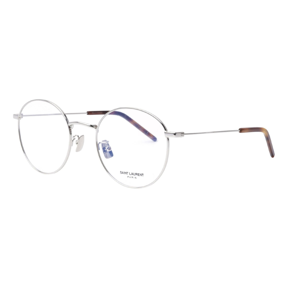 Saint Laurent Men's Sunglasses Spring Summer 2018 Silver Transparent Demo Lens Demo Lens Shiny SL 237F 002