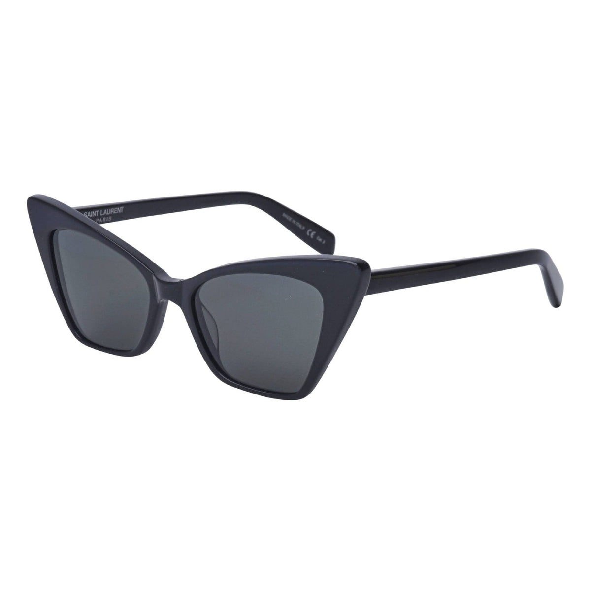 Saint Laurent Women's Sunglasses Spring Summer 2018 Black Grey Nylon Nylon Shiny SL 244 VICTOIRE 001