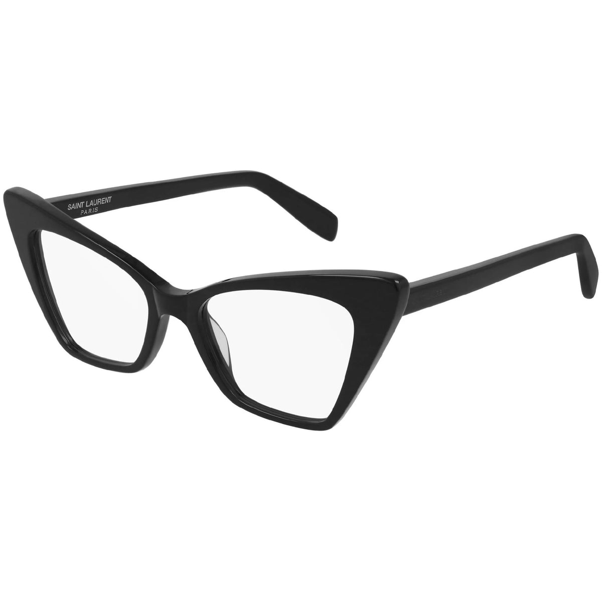 Saint Laurent Women's Sunglasses Fall Winter 2020 Black Transparent Demo Lens Demo Lens Shiny SL 244 VICTOIRE OPT 001