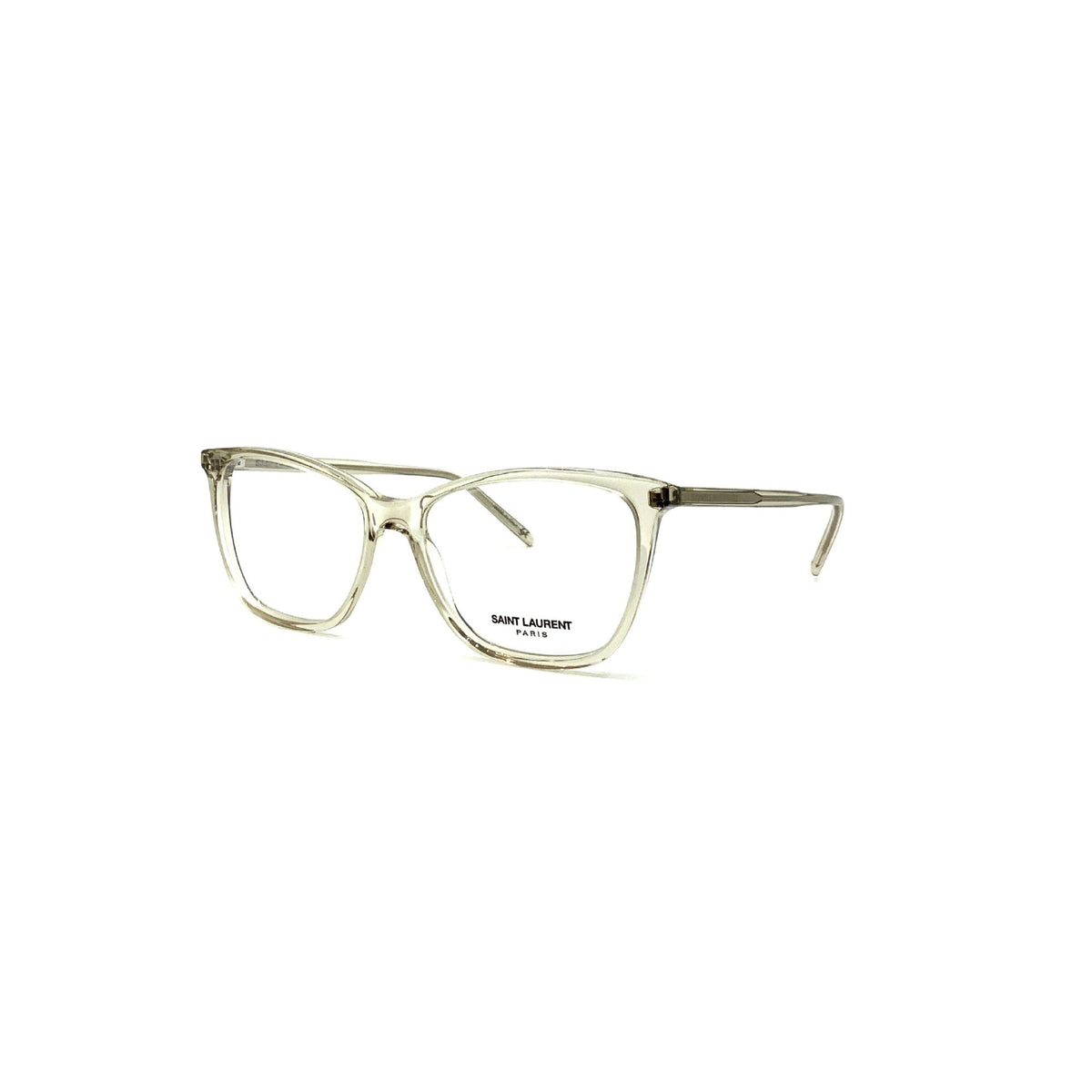 Saint Laurent Women's Sunglasses Spring Summer 2020 Beige Transparent Demo Lens Demo Lens Transparent SL 259 008
