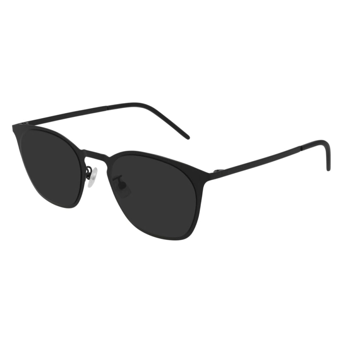 Saint Laurent Unisex Sunglasses Spring Summer 2021 Black Black Nylon Nylon Matte SL 28 SLIM METAL 001