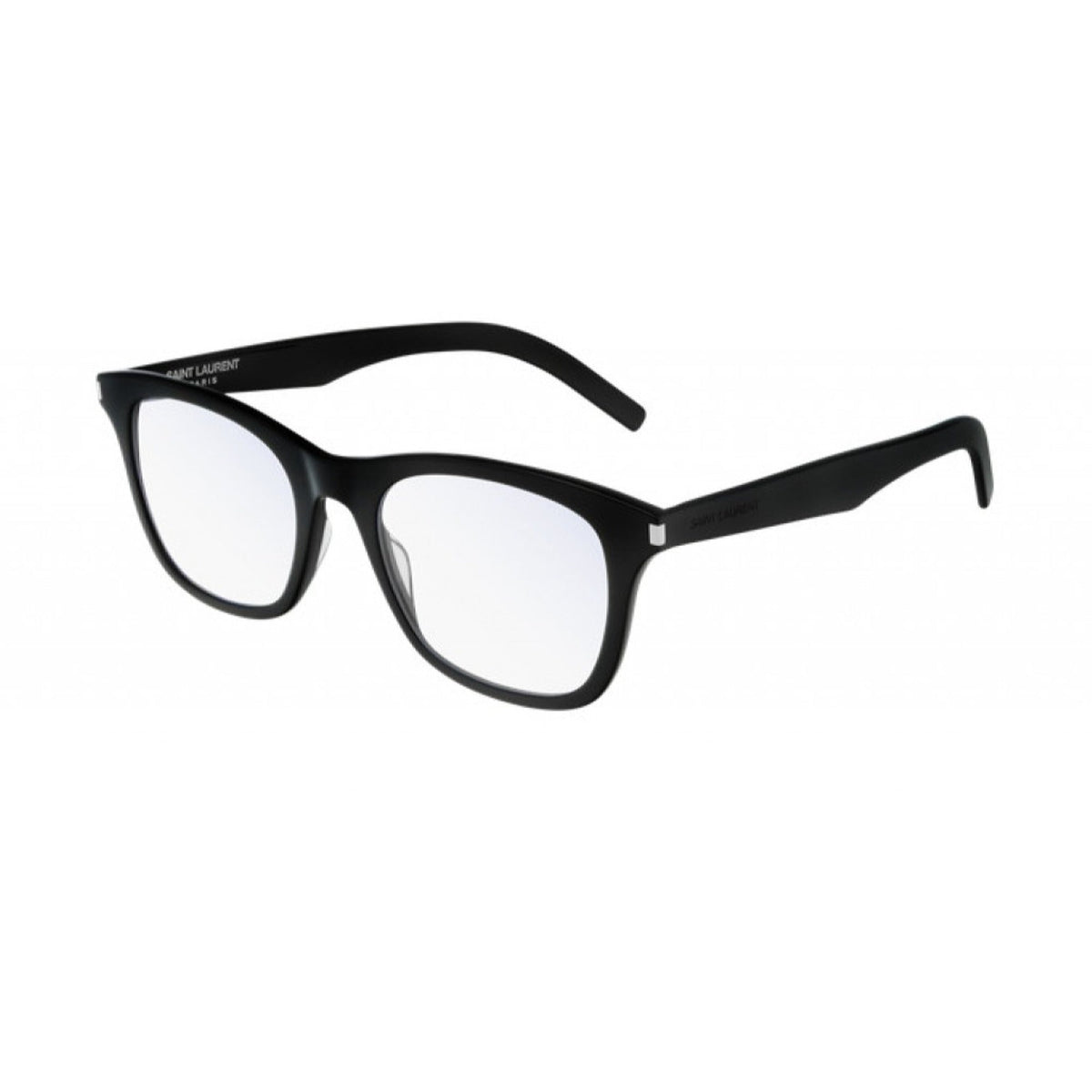 Saint Laurent Unisex Sunglasses Spring Summer 2019 Black Transparent Demo Lens Demo Lens Shiny SL 286 SLIM 001