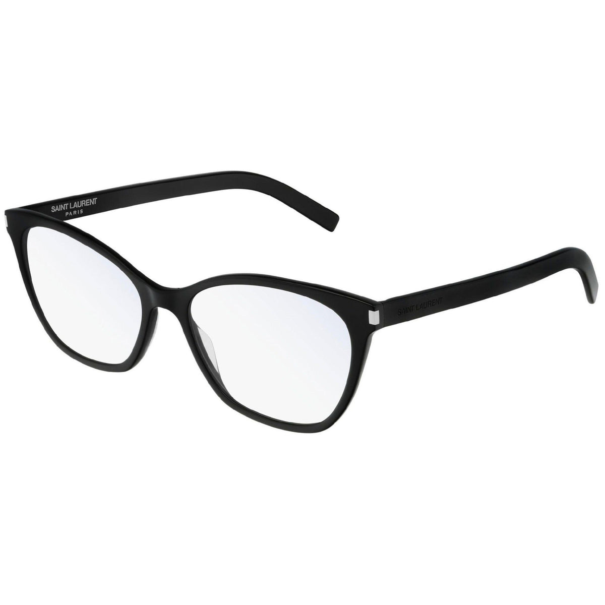 Saint Laurent Women's Sunglasses Spring Summer 2019 Black Transparent Demo Lens Demo Lens Shiny SL 287 SLIM 001