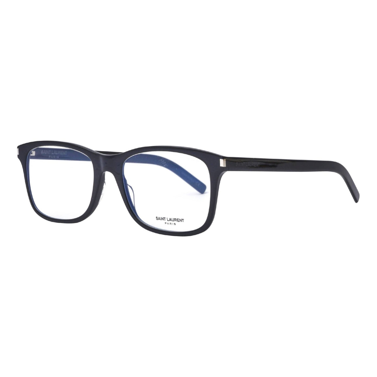 Saint Laurent Unisex Sunglasses Spring Summer 2019 Black Transparent Demo Lens Demo Lens Shiny SL 288 SLIM 001