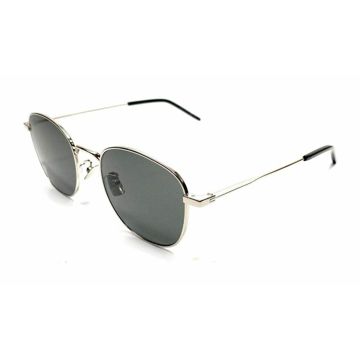 Saint Laurent Unisex Sunglasses Spring Summer 2019 Silver Grey Nylon Nylon Shiny SL 299 001