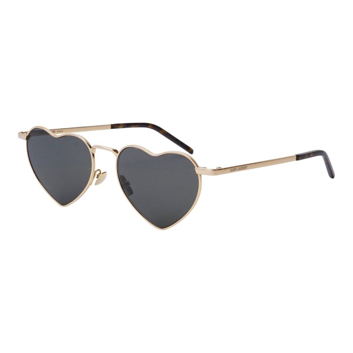 Saint Laurent Unisex Sunglasses Spring Summer 2019 Gold Grey Nylon Nylon Light SL 301 LOULOU 004