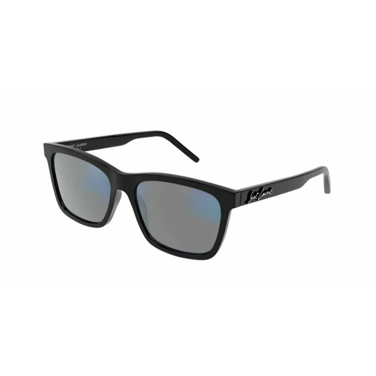 Saint Laurent Men's Sunglasses Spring Summer 2021 Black Grey NXT Lens NXT Lens Shiny SL 318 007