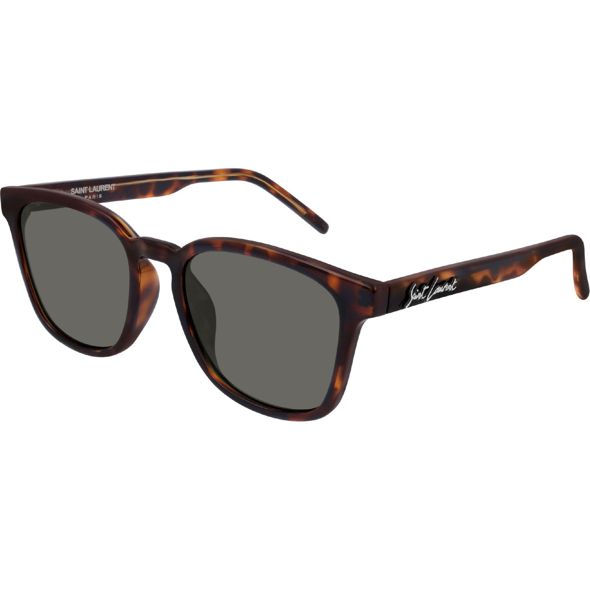Saint Laurent Unisex Sunglasses Fall Winter 2019 Havana Grey Nylon Nylon Dark SL 327K 002