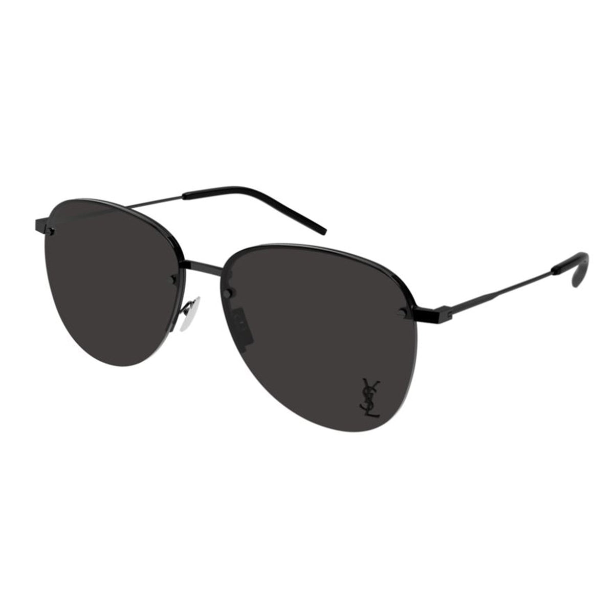 Saint Laurent Unisex Sunglasses Fall Winter 2021 Black Black Nylon Nylon Matte SL 328K M 001