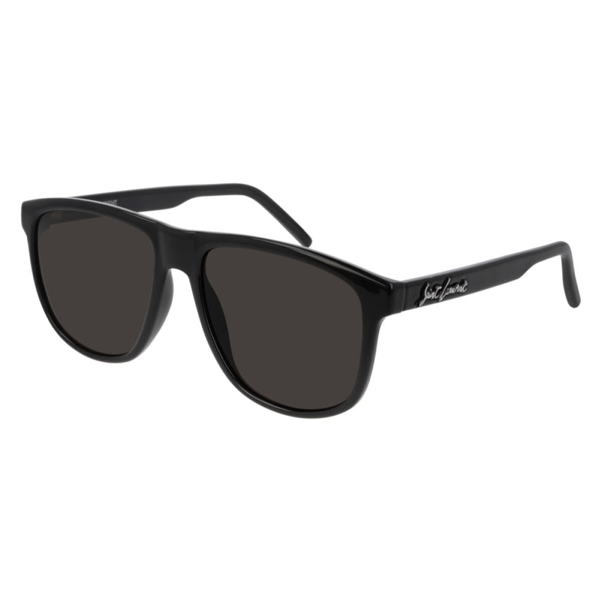 Saint Laurent Men's Sunglasses Spring Summer 2020 Black Black Nylon Nylon Shiny SL 334 001