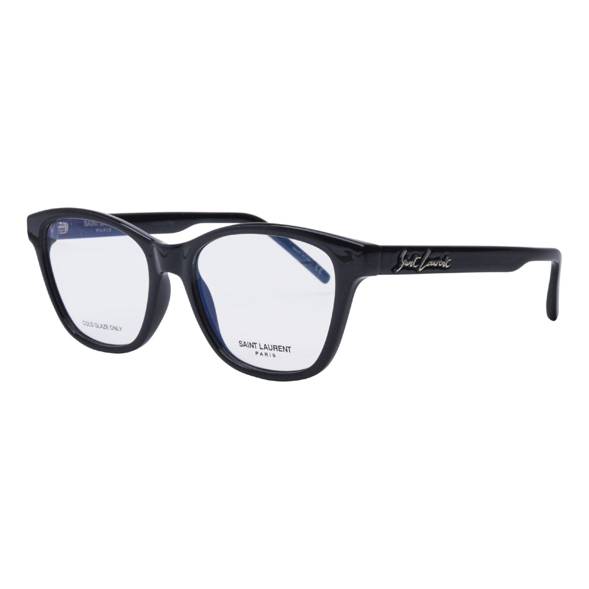 Saint Laurent Women's Sunglasses Spring Summer 2020 Black Transparent Demo Lens Demo Lens Shiny SL 338 001