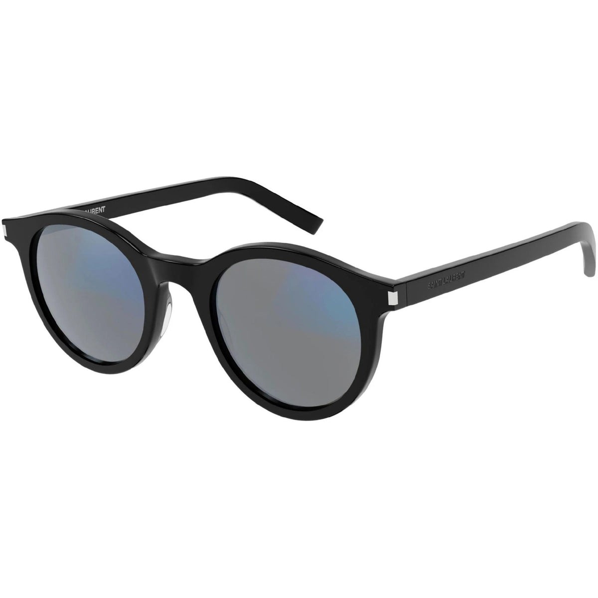 Saint Laurent Unisex Sunglasses Spring Summer 2021 Black Grey NXT Lens NXT Lens Shiny SL 342 006