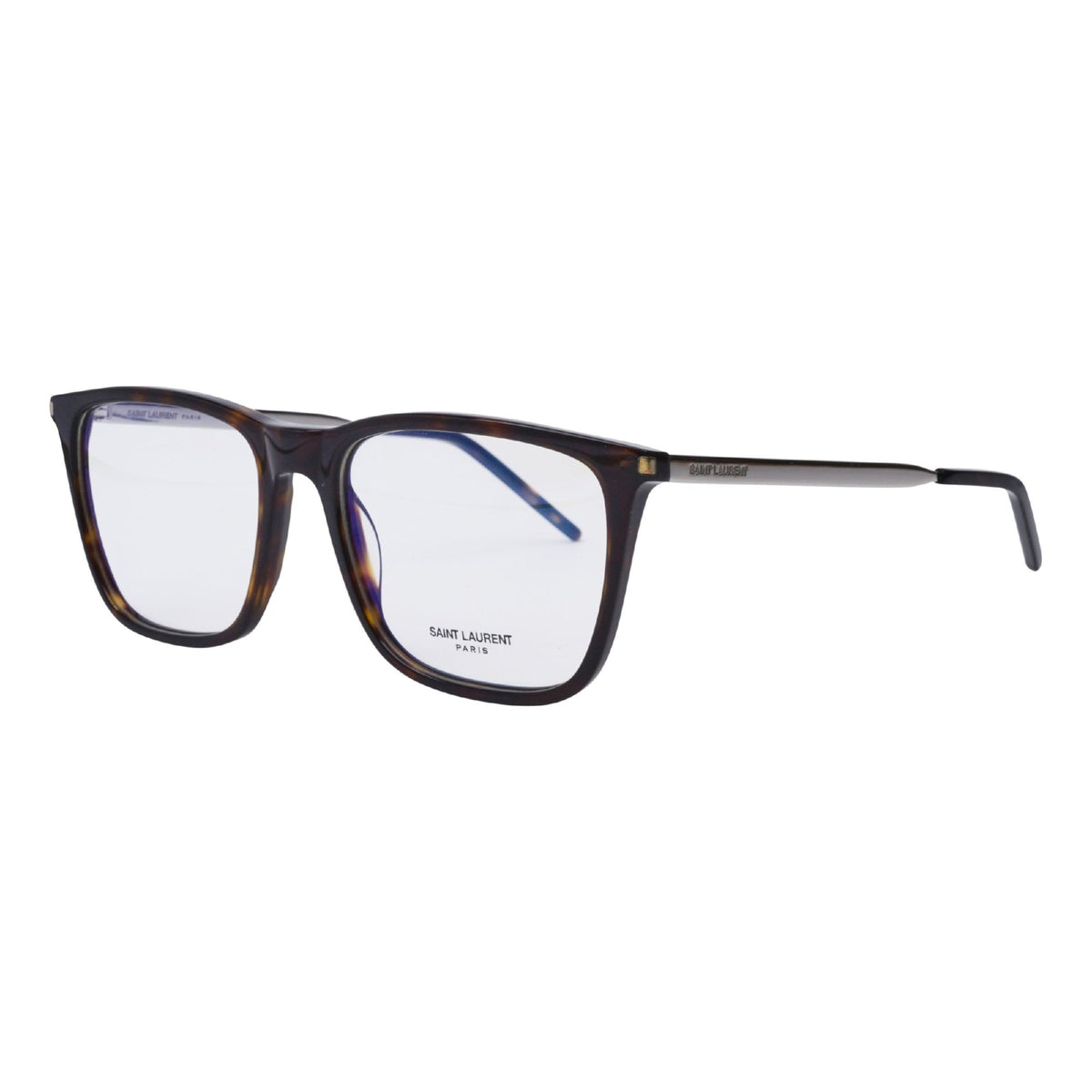Saint Laurent Men's Sunglasses Spring Summer 2020 Havana Transparent Demo Lens Demo Lens Shiny SL 345 003