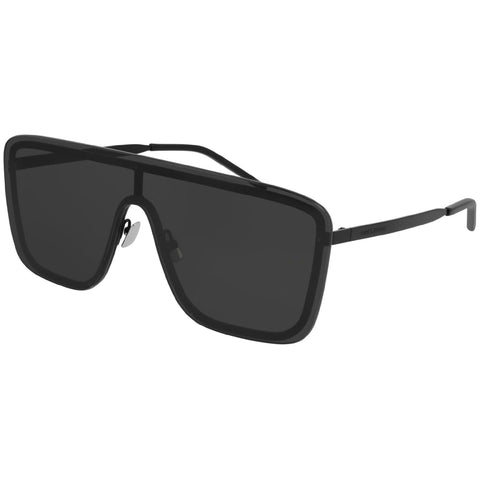 Saint Laurent Unisex Sunglasses Spring Summer 2020 Black Black Nylon Nylon Matte SL 364 MASK 002