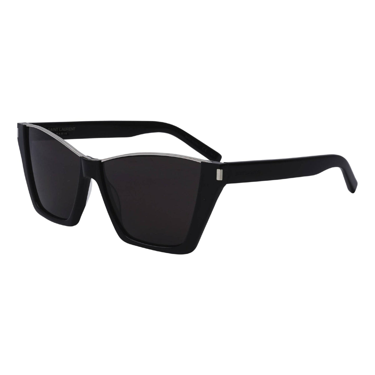 Saint Laurent Women's Sunglasses Spring Summer 2020 Black Black Nylon Nylon Silver SL 369 KATE 001