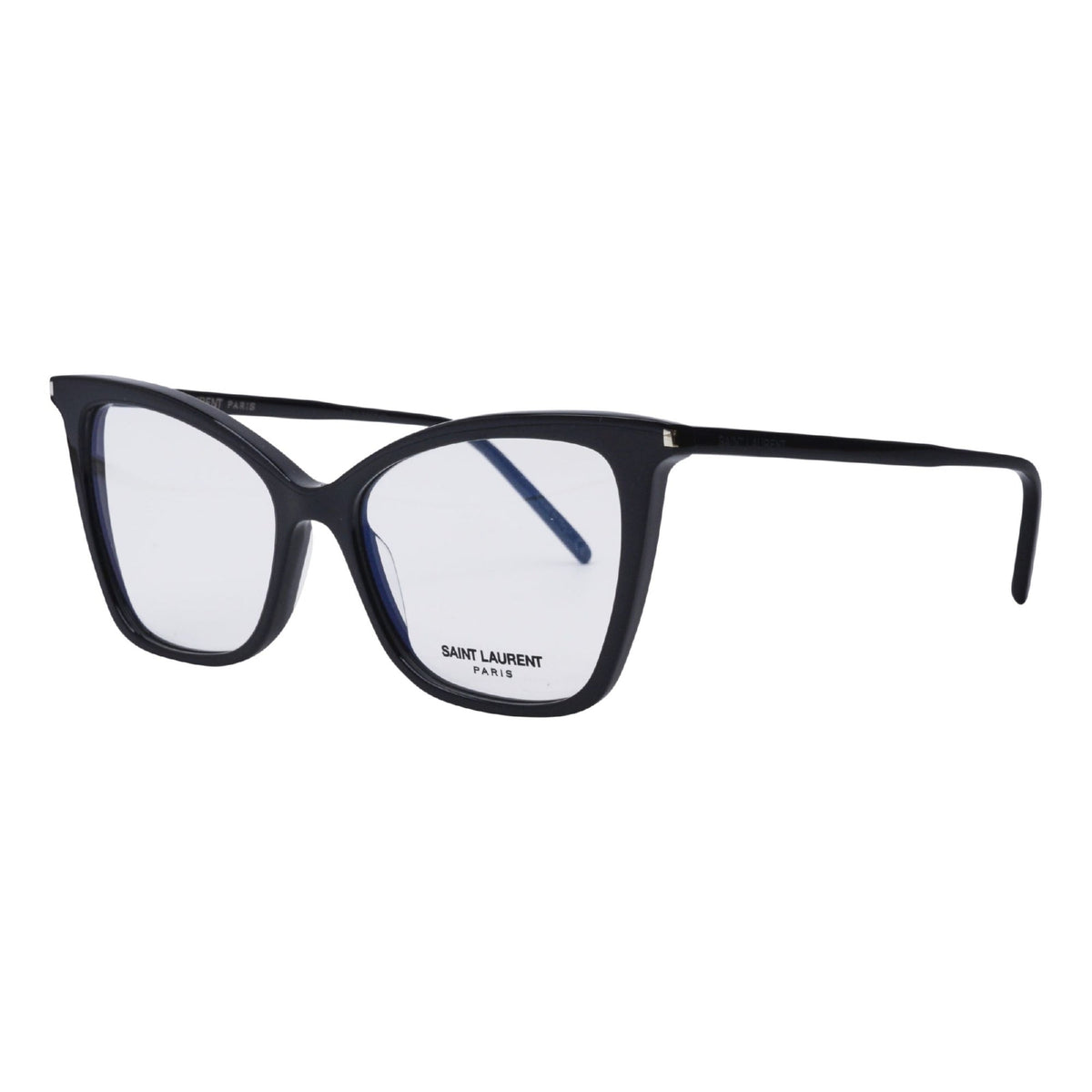 Saint Laurent Women's Sunglasses Fall Winter 2020 Black Transparent Demo Lens Demo Lens Shiny SL 386 001