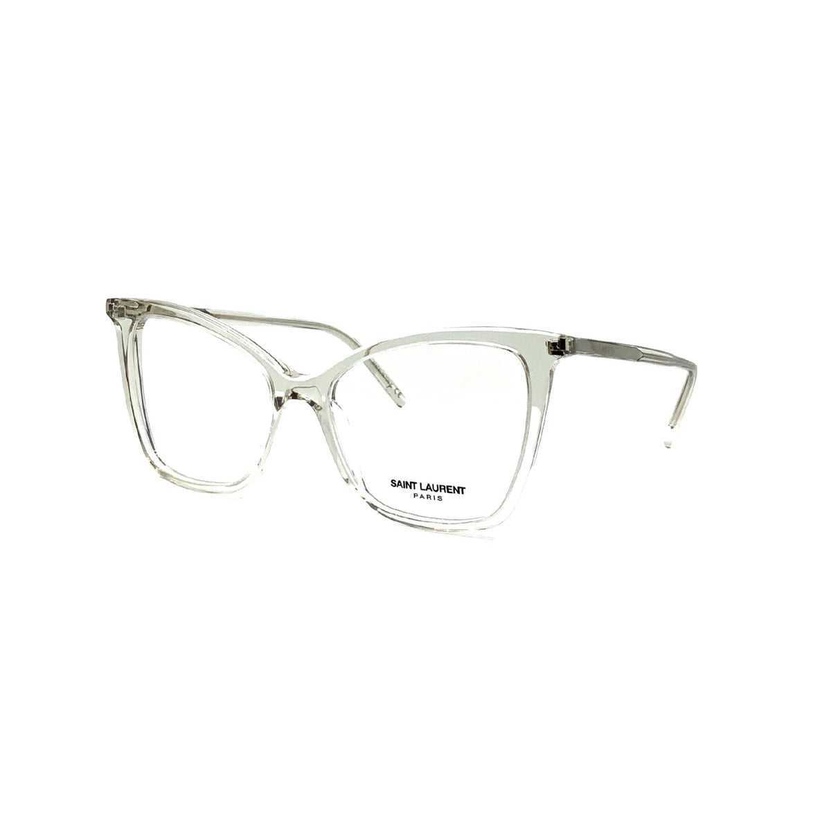 Saint Laurent Women's Sunglasses Fall Winter 2020 Beige Transparent Demo Lens Demo Lens Transparent SL 386 003