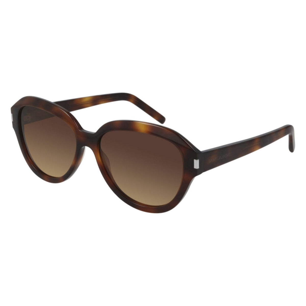 Saint Laurent Women's Sunglasses Fall Winter 2020 Havana Brown Nylon Nylon Shiny SL 400 003