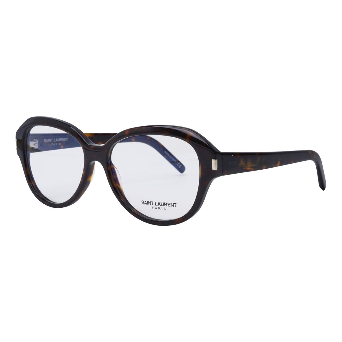Saint Laurent Unisex Sunglasses Fall Winter 2020 Havana Transparent Demo Lens Demo Lens Dark SL 411 002
