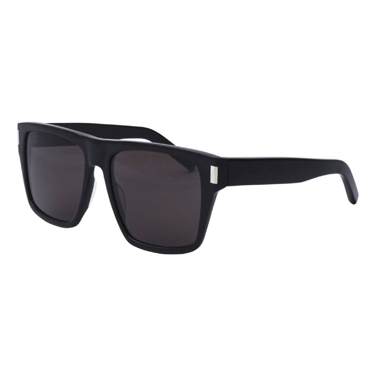 Saint Laurent Women's Sunglasses Spring Summer 2021 Black Black Nylon Nylon Shiny SL 424 001