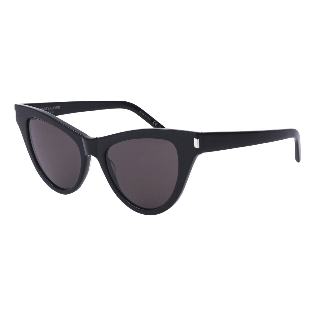 Saint Laurent Women's Sunglasses Spring Summer 2021 Black Black Nylon Nylon Shiny SL 425 001