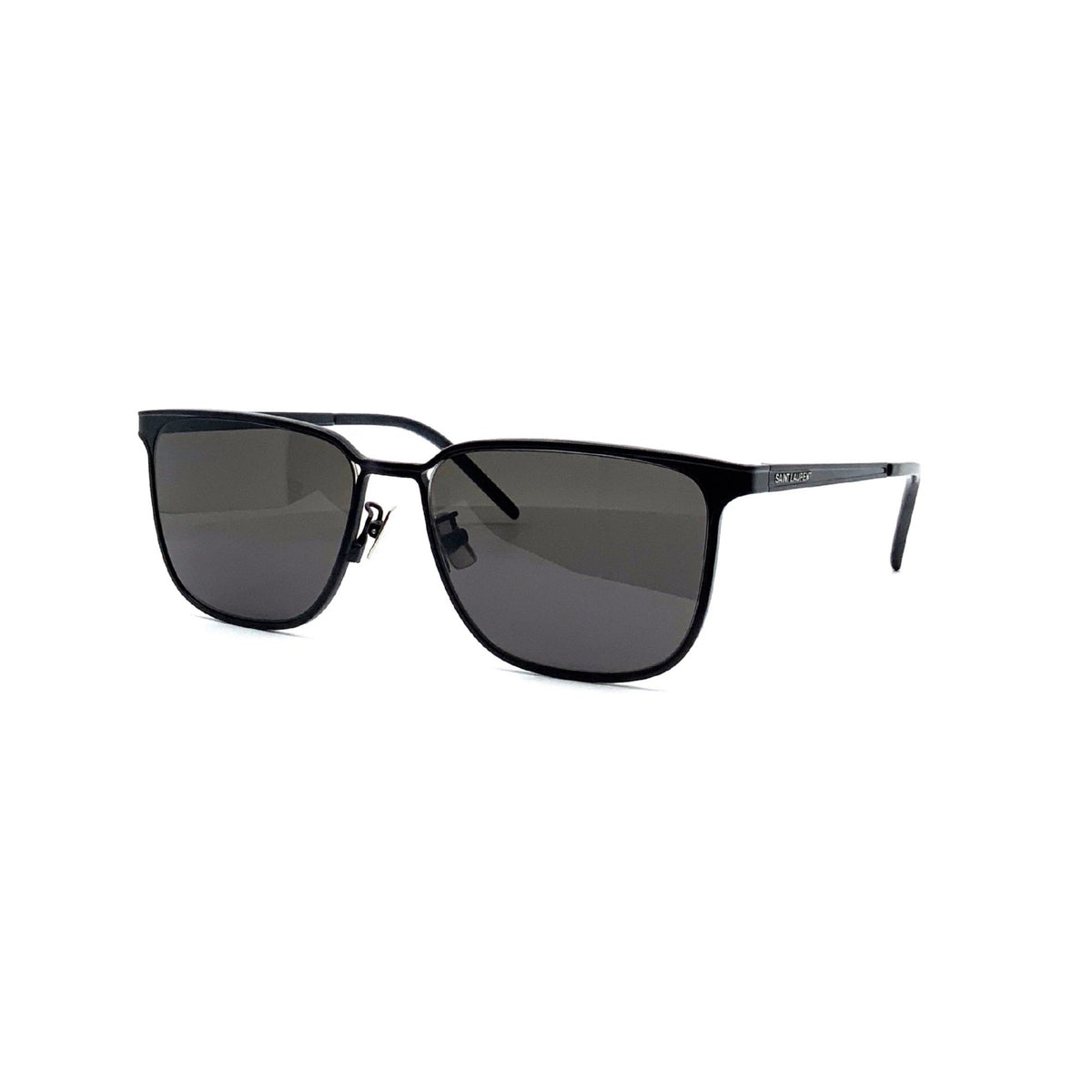 Saint Laurent Men's Sunglasses Spring Summer 2021 Black Black Nylon Nylon Matte SL 428 002
