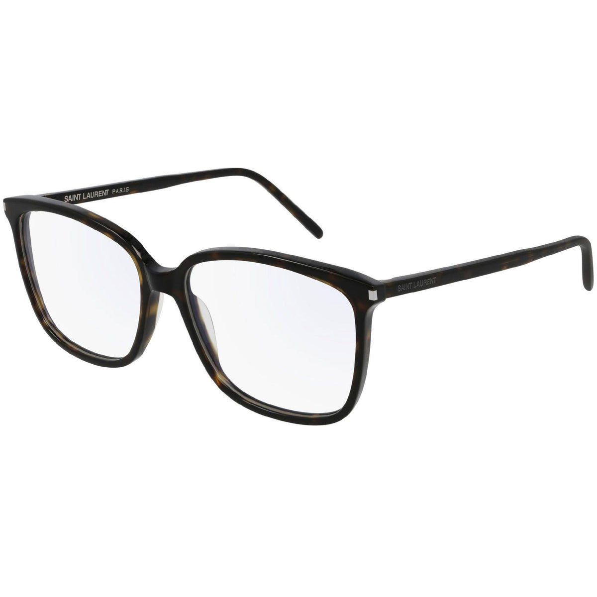Saint Laurent Women&#39;s Sunglasses Spring Summer 2021 Havana Transparent Demo Lens Demo Lens Dark SL 453 002