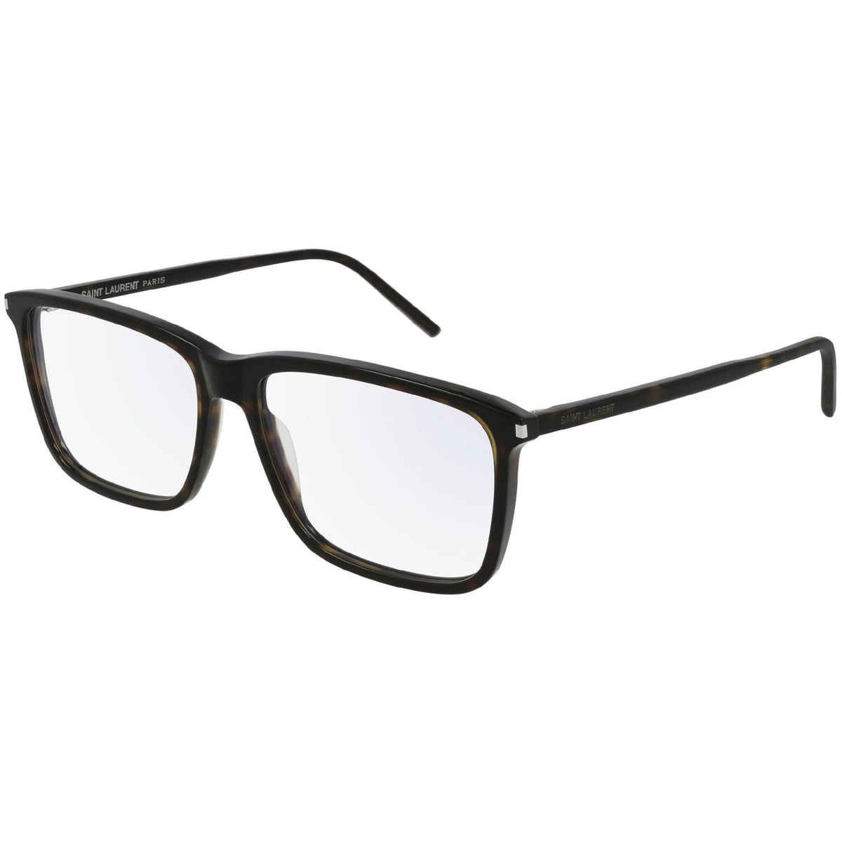 Saint Laurent Men's Sunglasses Spring Summer 2021 Havana Transparent Demo Lens Demo Lens Dark SL 454 002