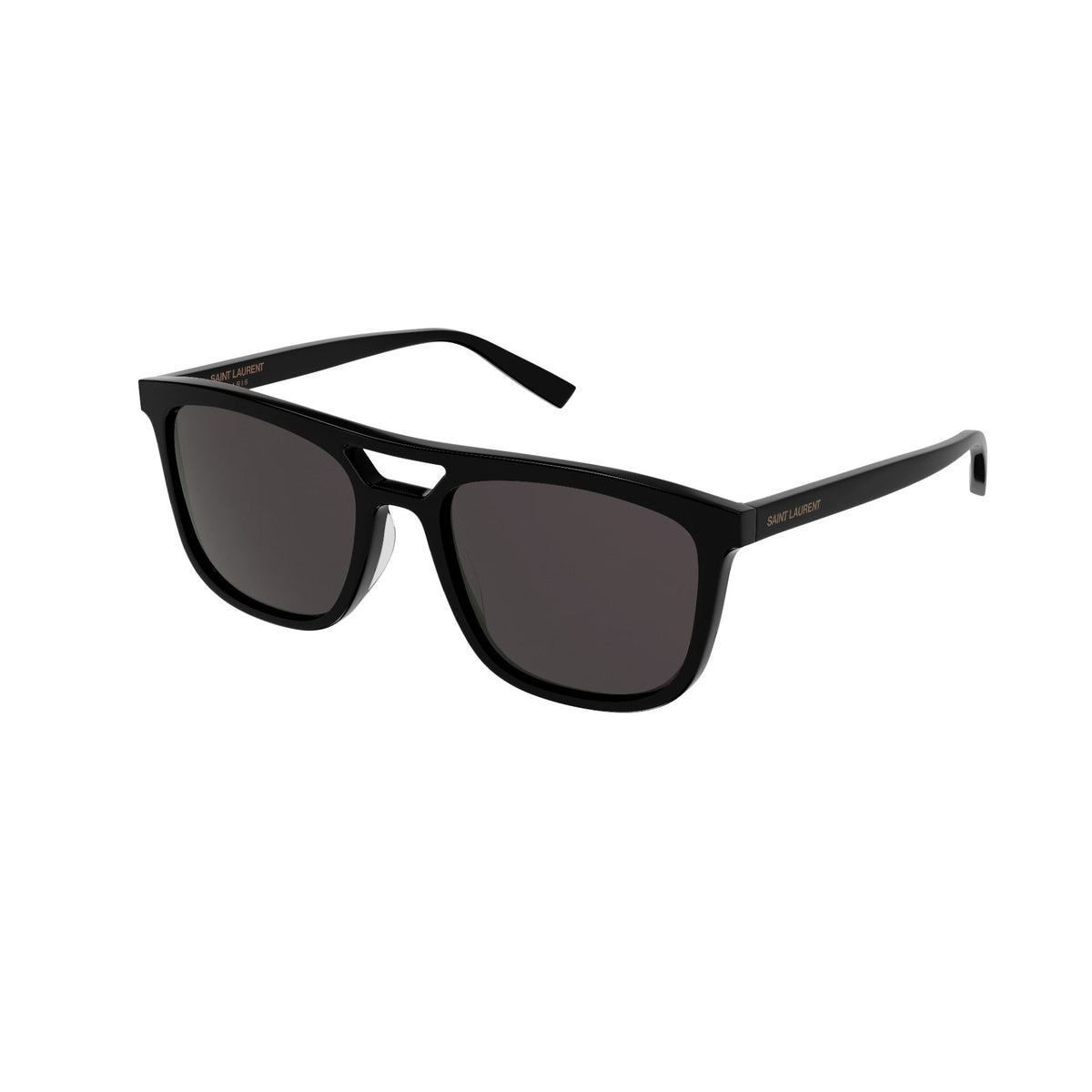 Saint Laurent Men's Sunglasses Spring Summer 2021 Black Black CR 39 CR 39 Shiny SL 455 001
