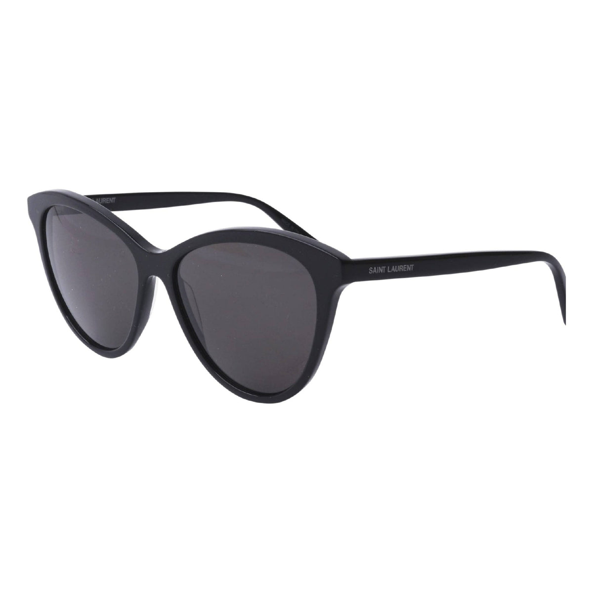 Saint Laurent Women's Sunglasses Spring Summer 2021 Black Black CR 39 CR 39 Shiny SL 456 001