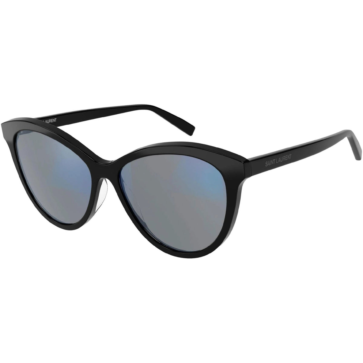 Saint Laurent Women's Sunglasses Spring Summer 2021 Black Grey NXT Lens NXT Lens Shiny SL 456 005