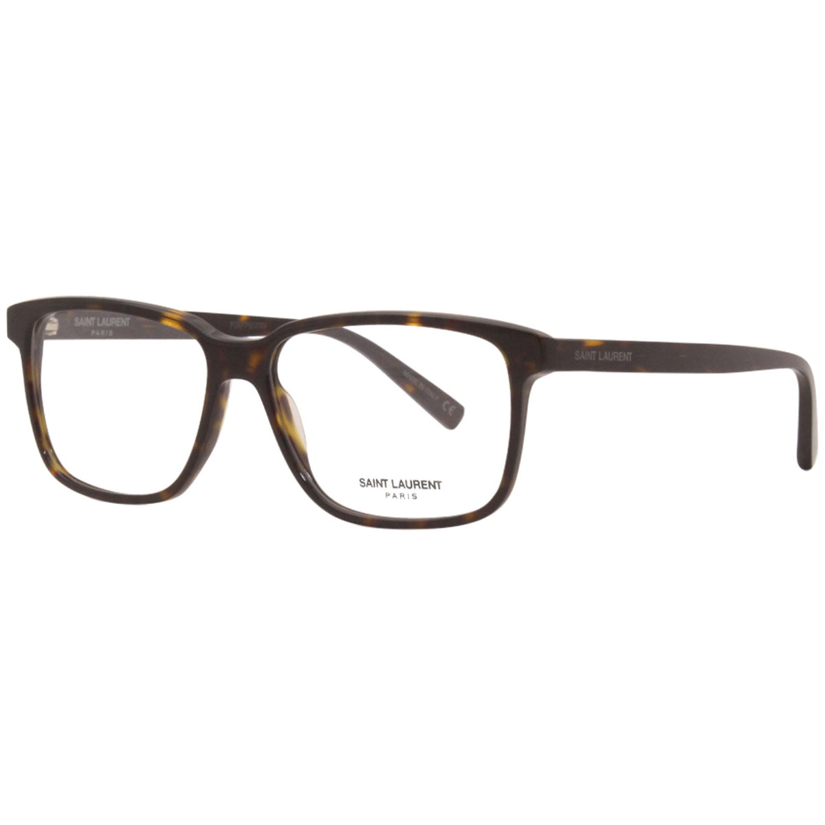 Saint Laurent Men's Sunglasses Spring Summer 2021 Havana Transparent Demo Lens Demo Lens Dark SL 458 005