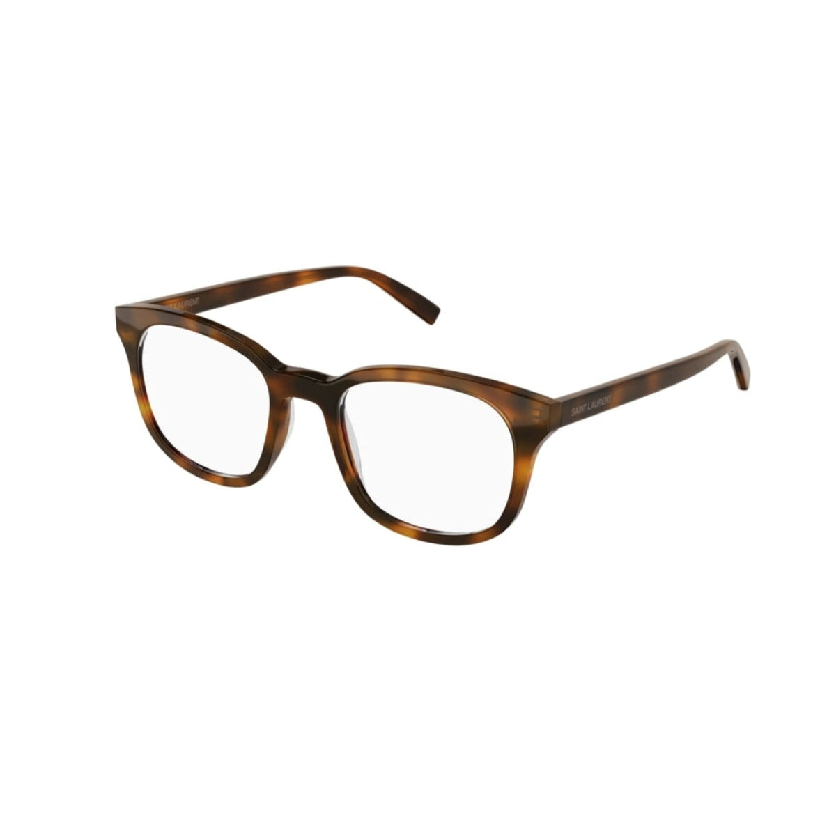 Saint Laurent Men's Sunglasses Spring Summer 2021 Havana Transparent Demo Lens Demo Lens Shiny SL 459 003