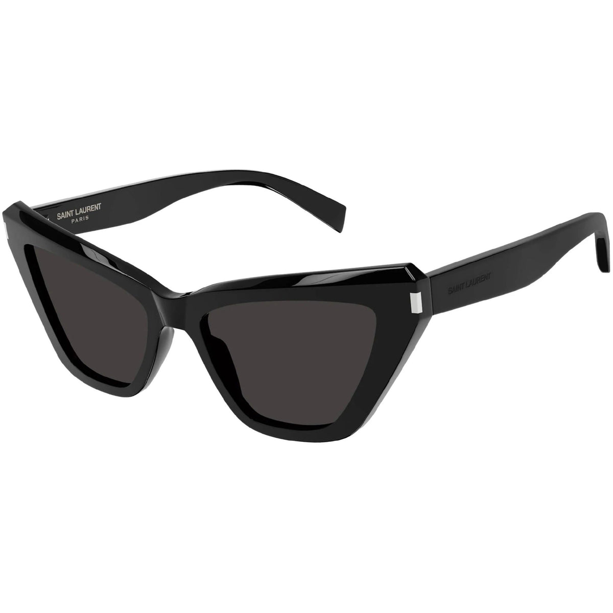Saint Laurent Women's Sunglasses Fall Winter 2021 Black Black Nylon Nylon Shiny SL 466 001