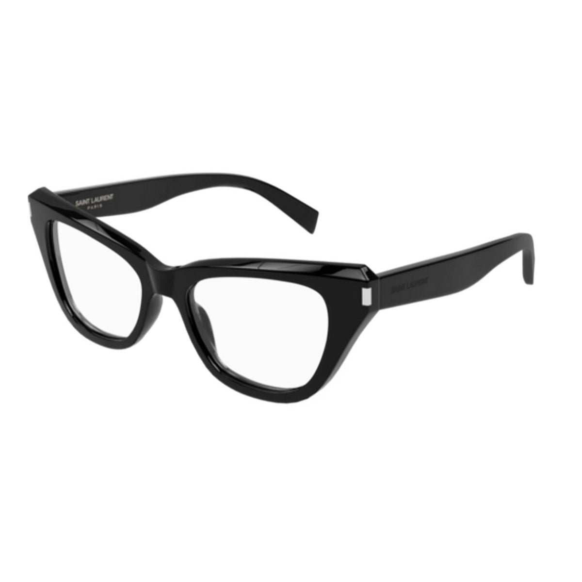 Saint Laurent Women's Sunglasses Fall Winter 2021 Black Transparent Demo Lens Demo Lens Shiny SL 472 001