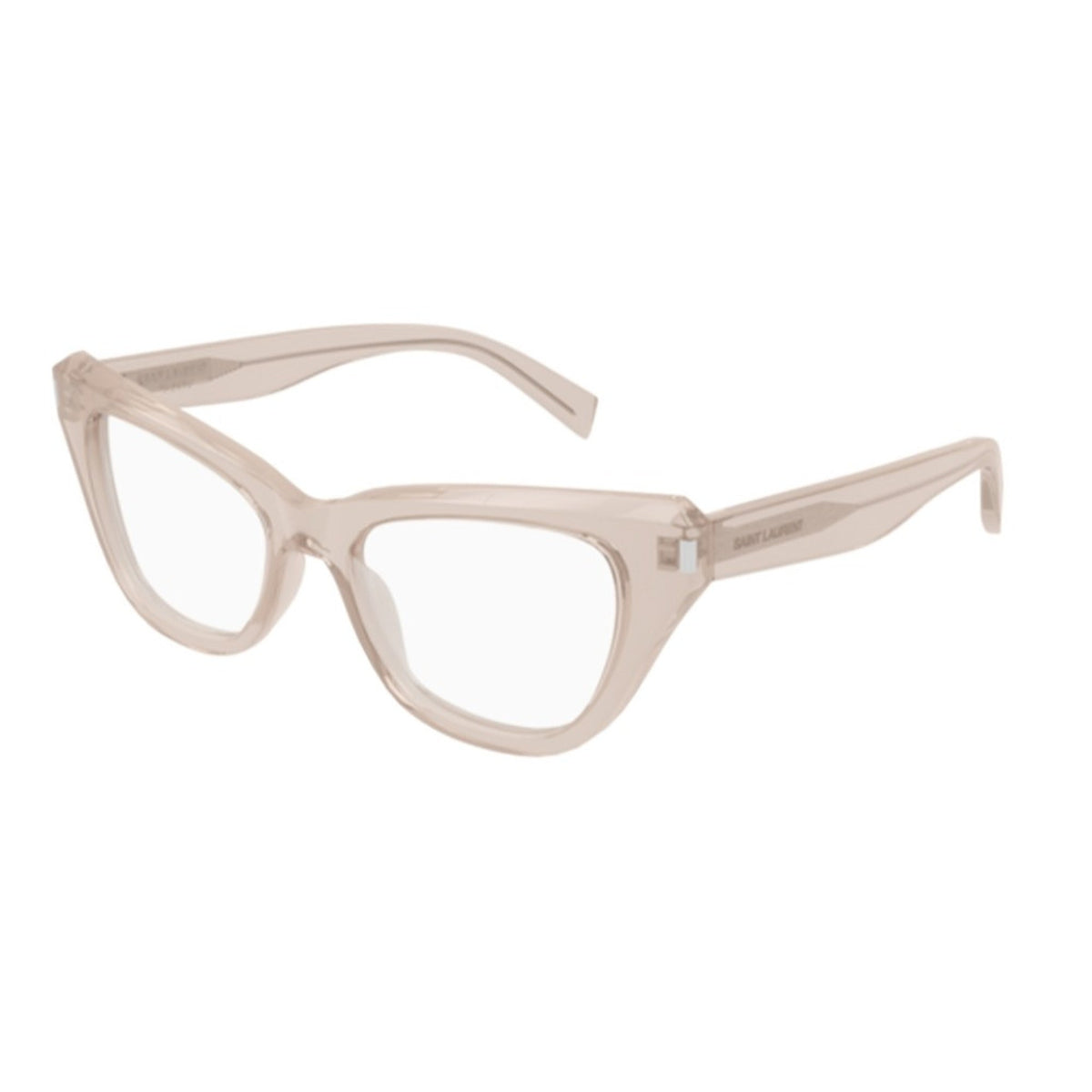 Saint Laurent Women's Sunglasses Fall Winter 2021 Nude Transparent Demo Lens Demo Lens Shiny SL 472 004