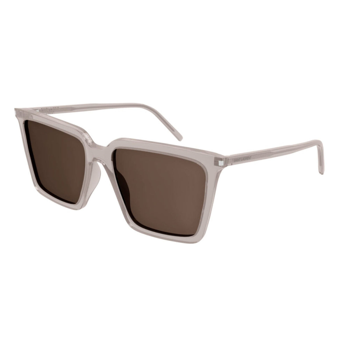 Saint Laurent Women's Sunglasses Fall Winter 2021 Nude Brown Nylon Nylon Transparent SL 474 003