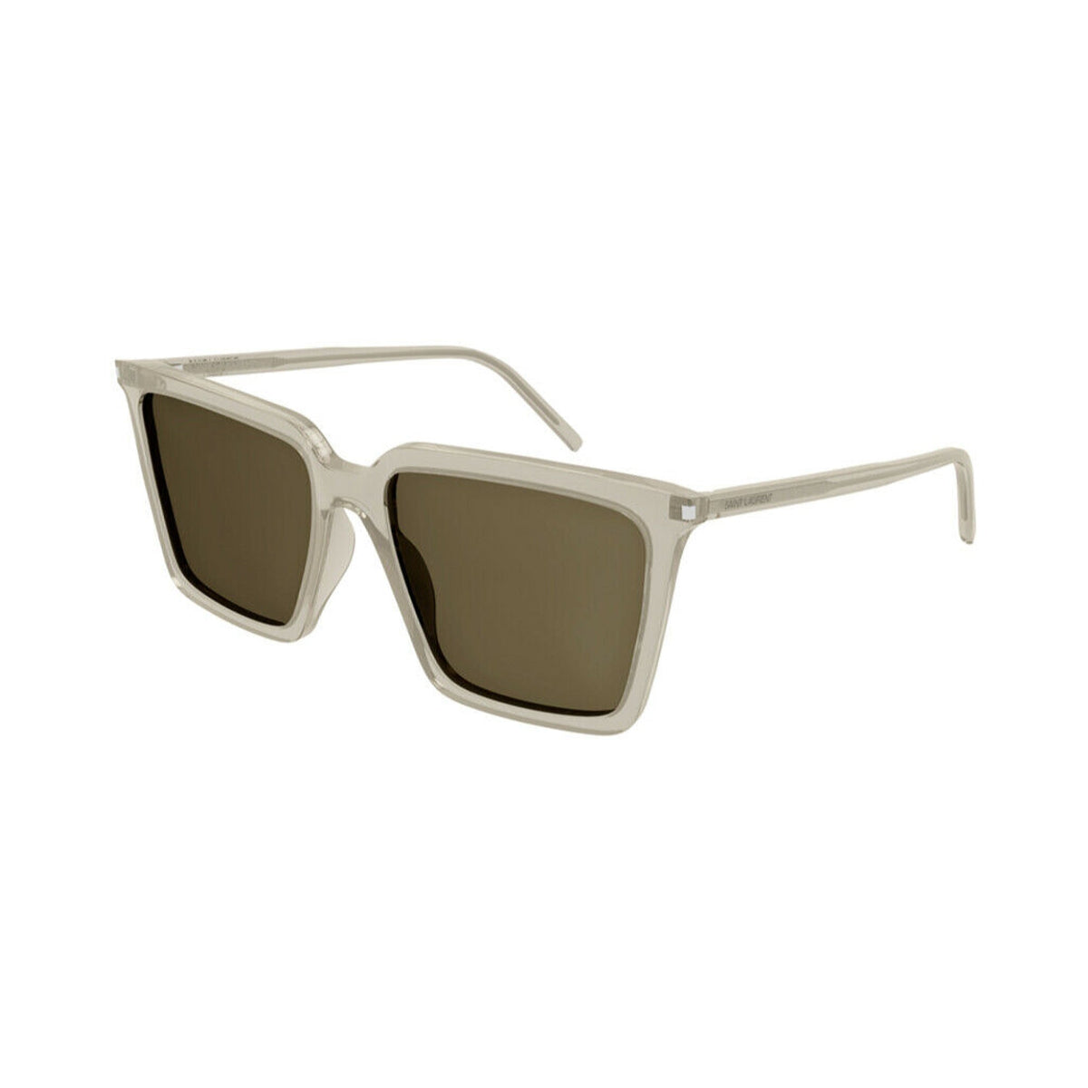 Saint Laurent Women's Sunglasses Fall Winter 2021 Yellow Brown Nylon Nylon Light SL 474 005