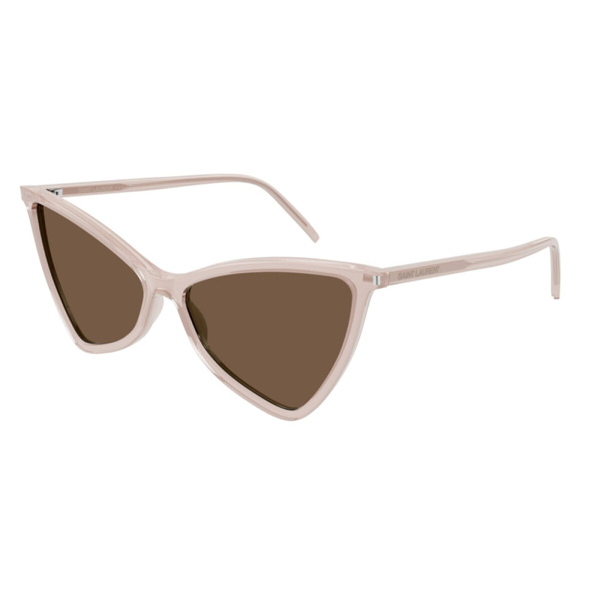 Saint Laurent Women's Sunglasses Fall Winter 2021 Nude Brown Nylon Nylon Shiny SL 475 JERRY 005