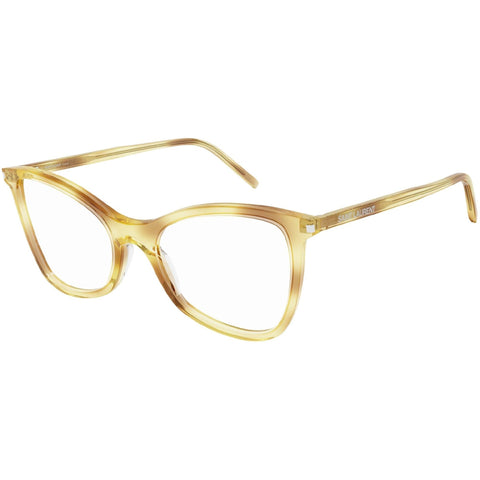 Saint Laurent Women's Sunglasses Fall Winter 2021 Havana Transparent Demo Lens Demo Lens Yellow SL 478 JERRY 003