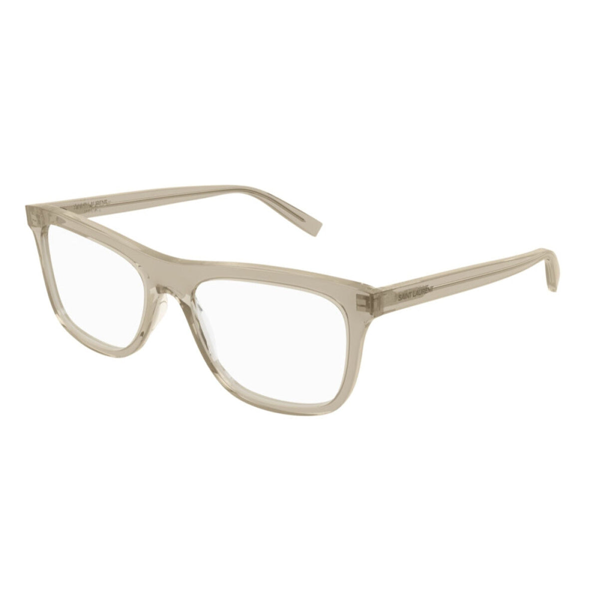 Saint Laurent Men's Sunglasses Fall Winter 2021 Yellow Transparent Demo Lens Demo Lens Light SL 481 003