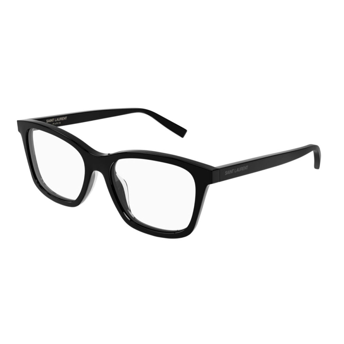 Saint Laurent Women's Sunglasses Fall Winter 2021 Black Transparent Demo Lens Demo Lens Shiny SL 482 001