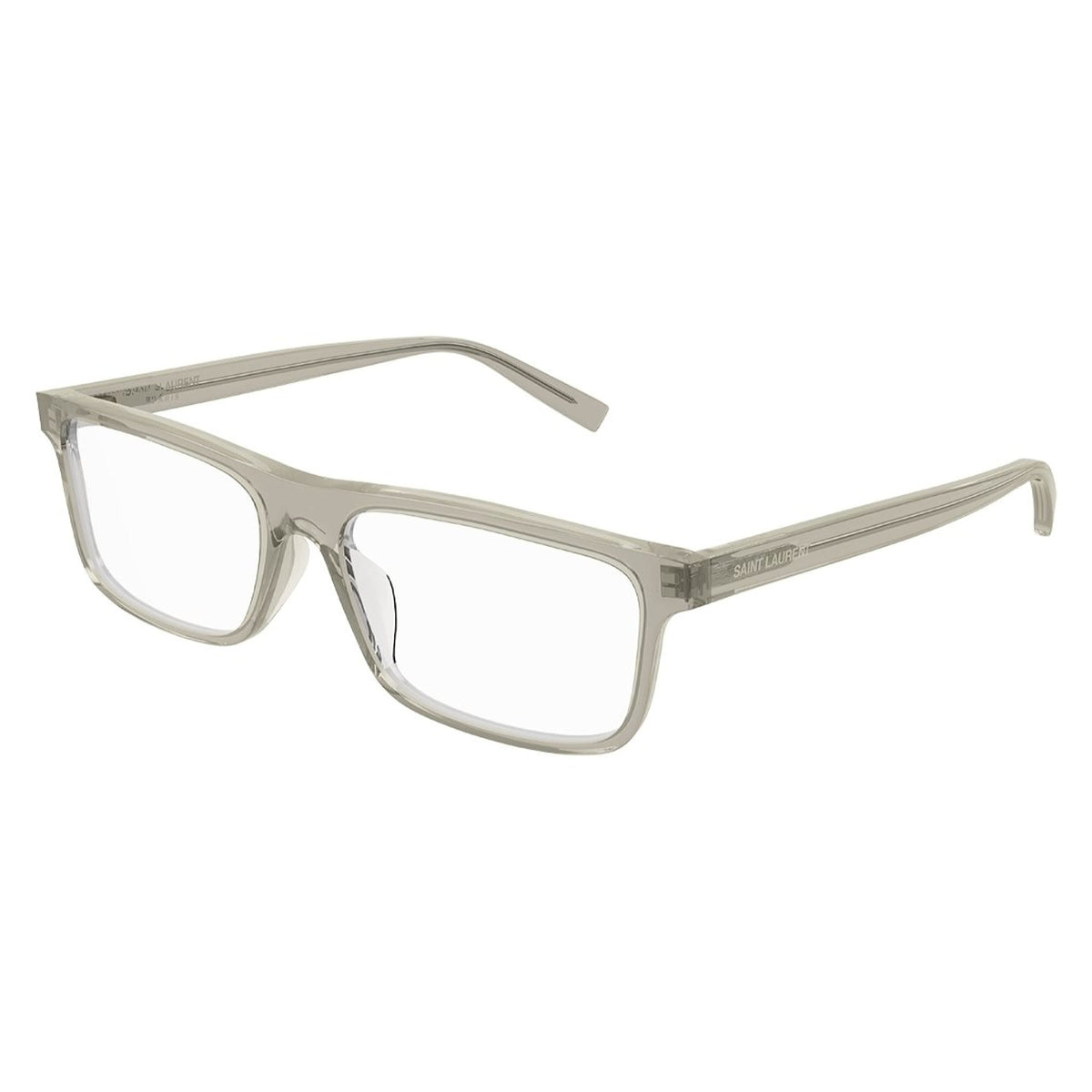 Saint Laurent Men's Sunglasses Fall Winter 2021 Yellow Transparent Demo Lens Demo Lens Light SL 483 006
